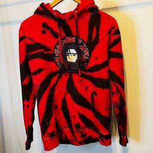 Hypland Naruto Itachi Tye Dye Hoodie Size sm